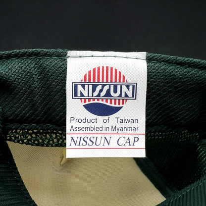 Vintage Large Lemonade Mesh Trucker Snapback Hat Green Nissun Cap USA