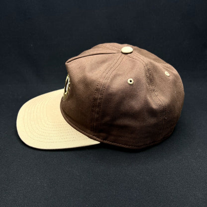 Katin Sunfire Yin Yang Sun Snapback Hat Brown Tan Cotton Surf Skate Cap