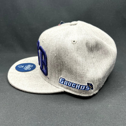 UCSB Gauchos Fitted Hat 7 1/8 Gray Blue W Republic Collegiate Cap NWT