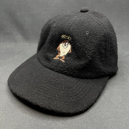 Vintage 1995 Taz Tasmanian Devil Wool Ear Flap Snapback Winter Hat