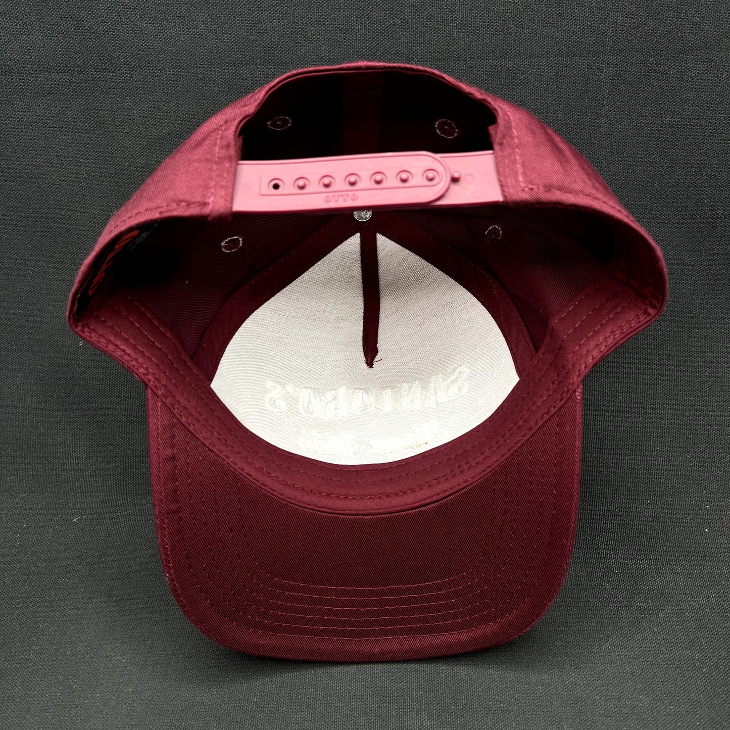 Vintage Santoro’s Since 1956 Snapback Hat Burgundy Otto Cap