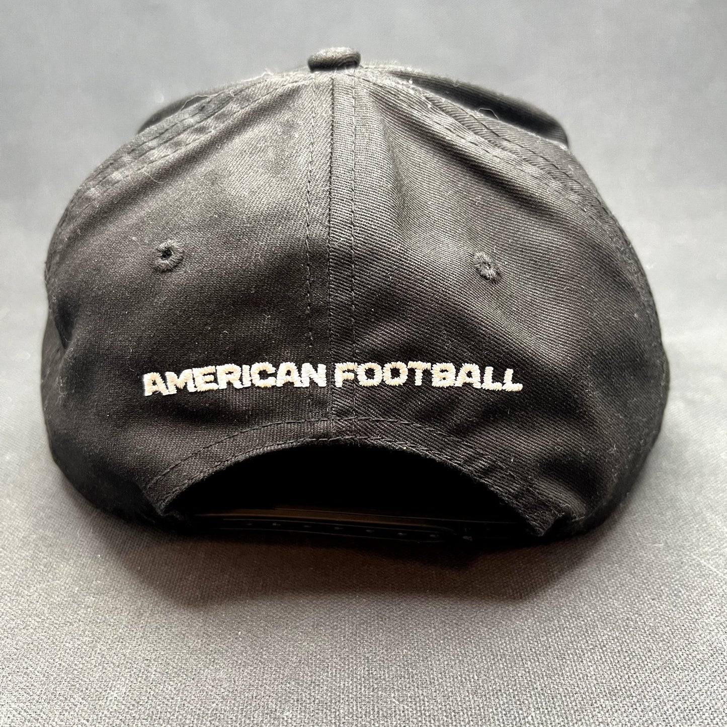 American Football Globe Logo Snapback Hat Black Adjustable Cap