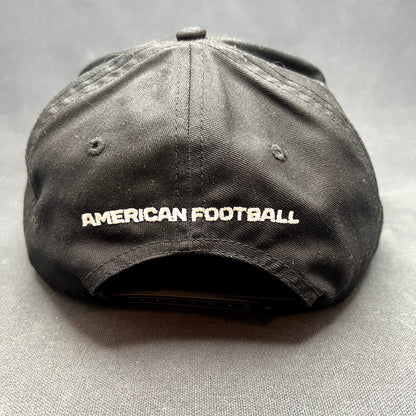 American Football Globe Logo Snapback Hat Black Adjustable Cap