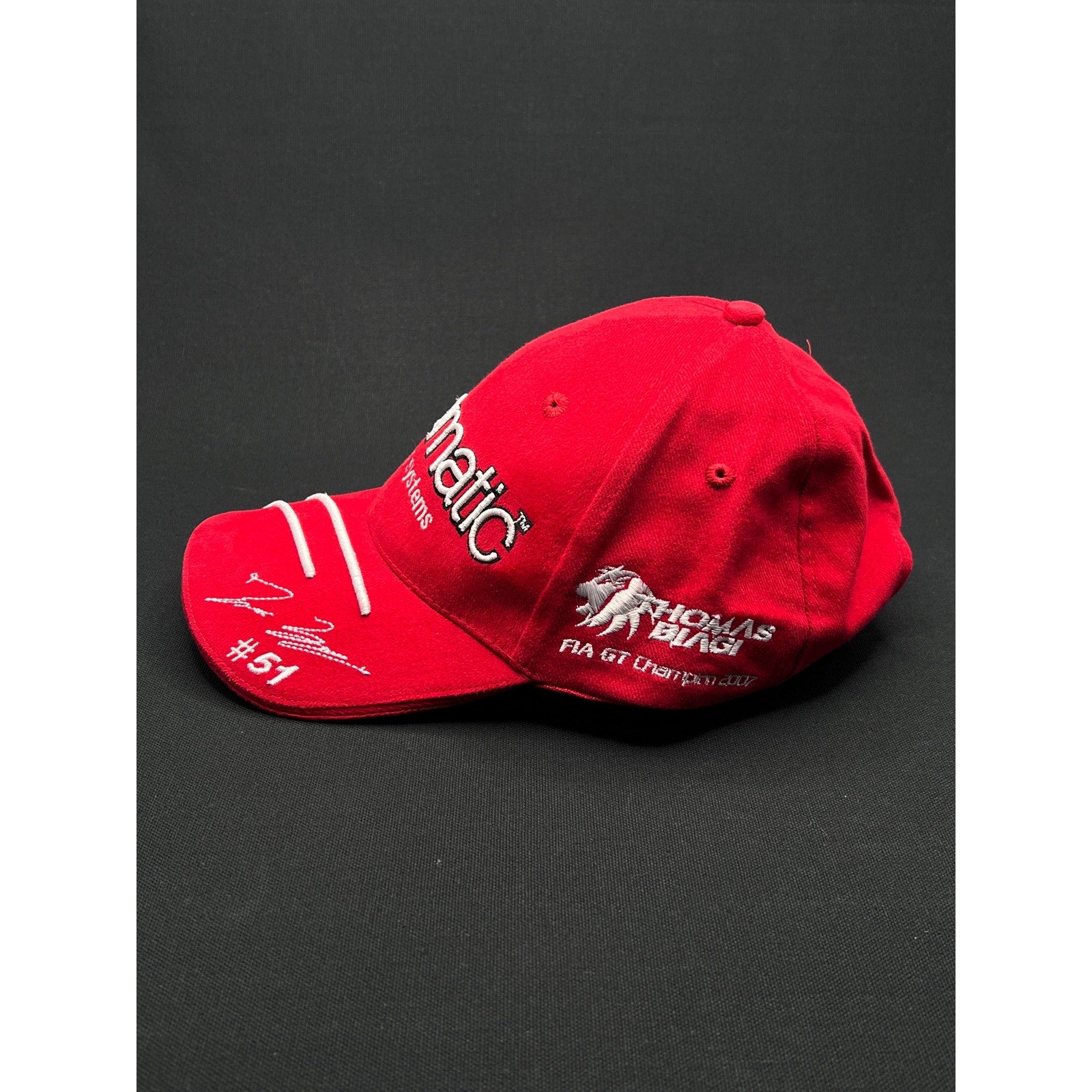 Enomatic Ferrari Racing Hat – Thomas Biagi #51 FIA GT Champion Strap back
