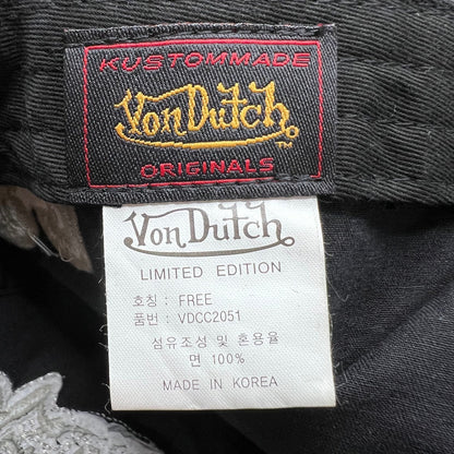 Von Dutch Erik Bostrom Custom Cycles Distressed Denim Strapback – Korea