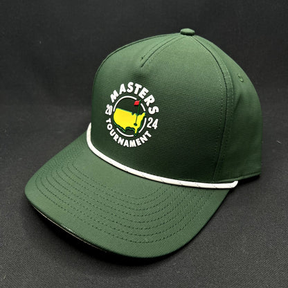 2024 Masters Tournament Augusta National Golf Snapback Rope Hat Green