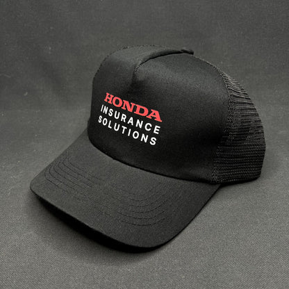 Honda Insurance Solutions Black Mesh Snapback Trucker Hat