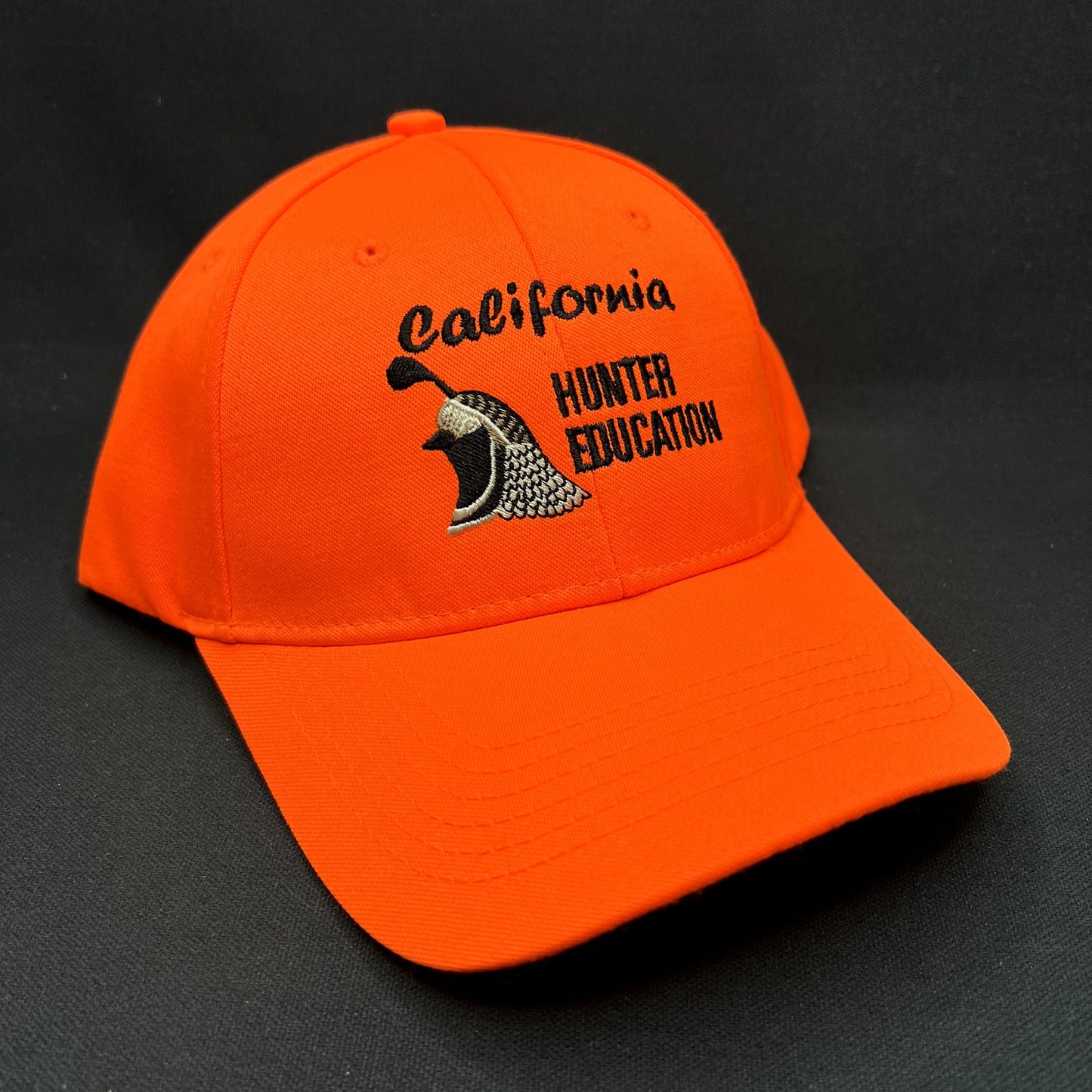California Hunter Education Blaze Orange Hunting Safety Cap Hat