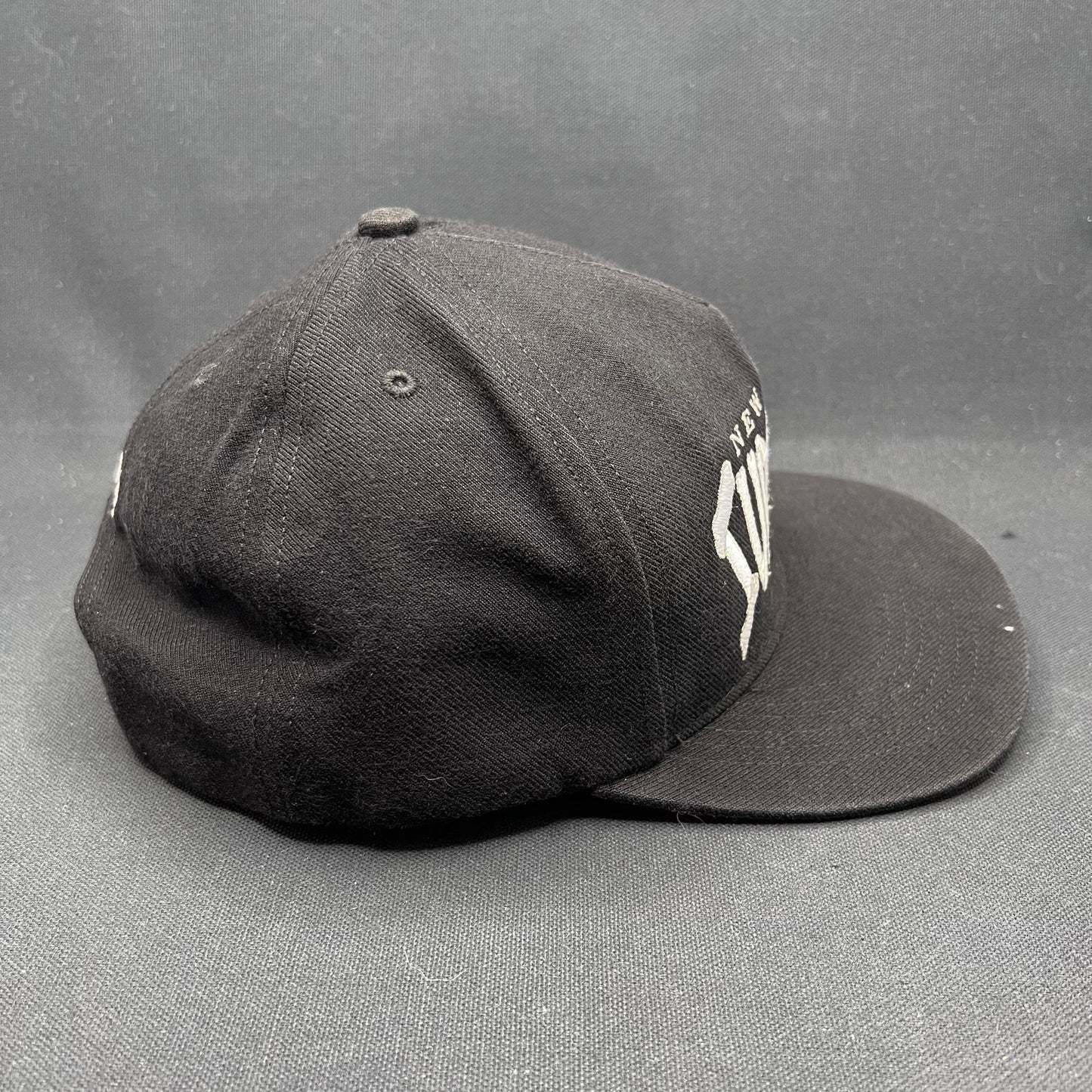 Supreme New York Bones Logo Snapback Hat Black USA Made