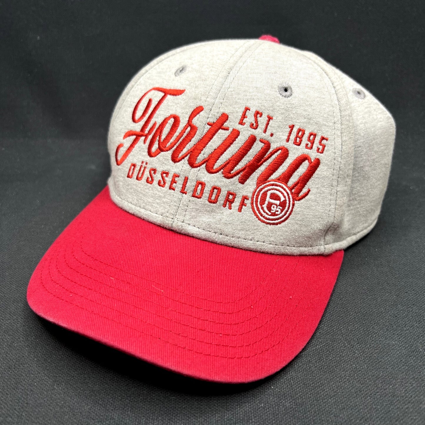 Fortuna Düsseldorf Strapback Hat Gray Red Soccer Cap