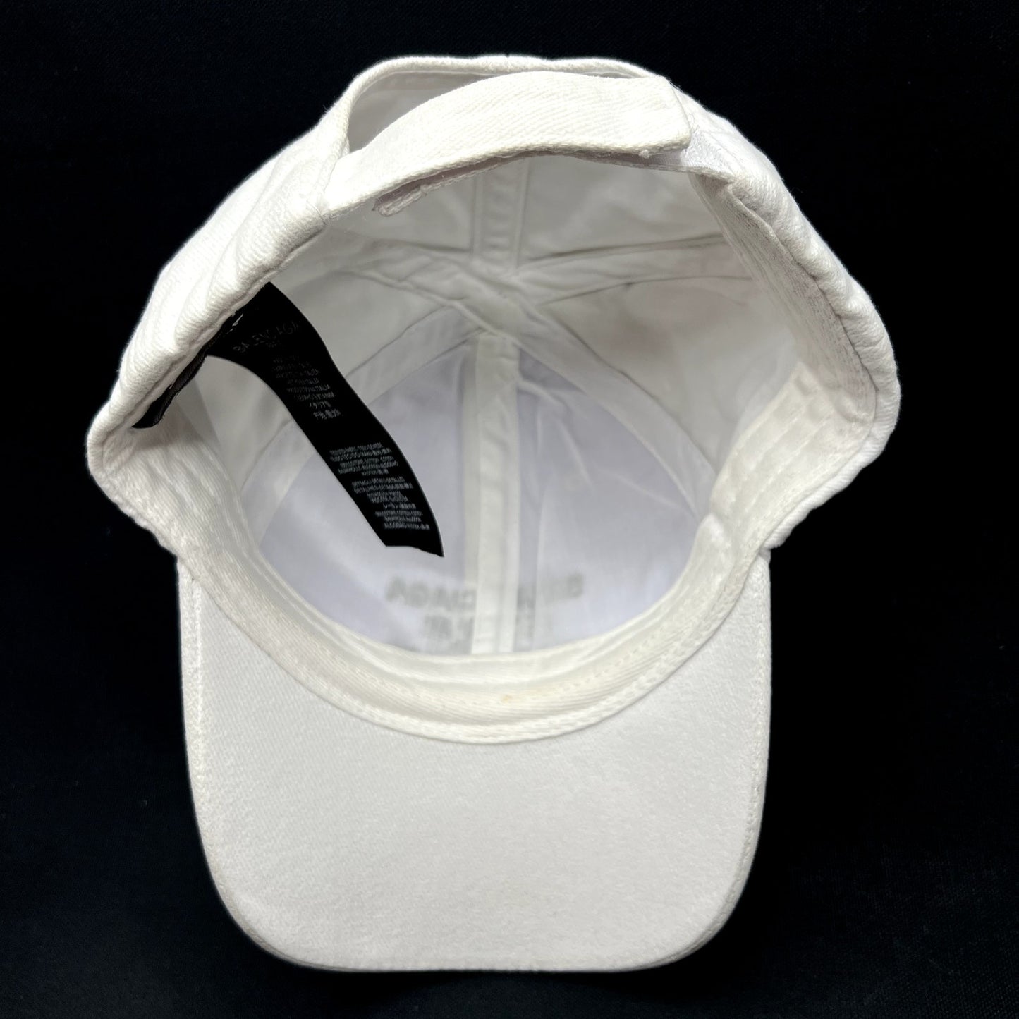 Balenciaga Languages Logo White Strapback Hat Made In Italy