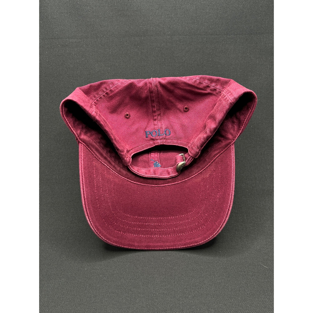 Polo Ralph Lauren Burgundy Washed Dad Hat – Adjustable Cotton Cap