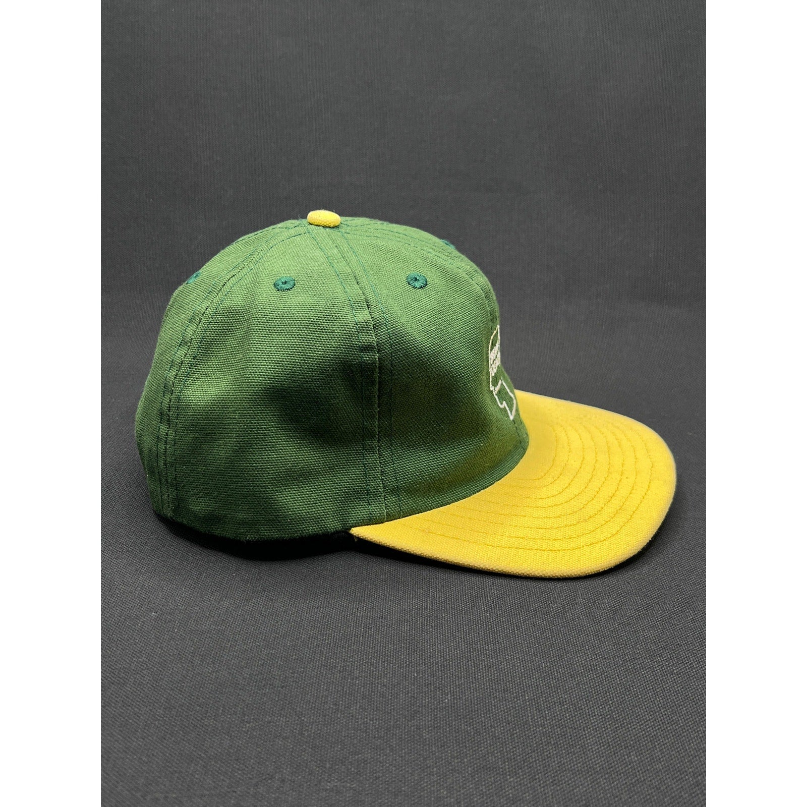 Brain Dead Skateboards Rare Green Yellow Snapback Hat Made in USA