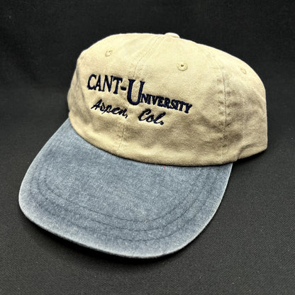 Vintage Cant-U-Niversity Aspen Colorado Strapback Hat Zkapz Dad Cap