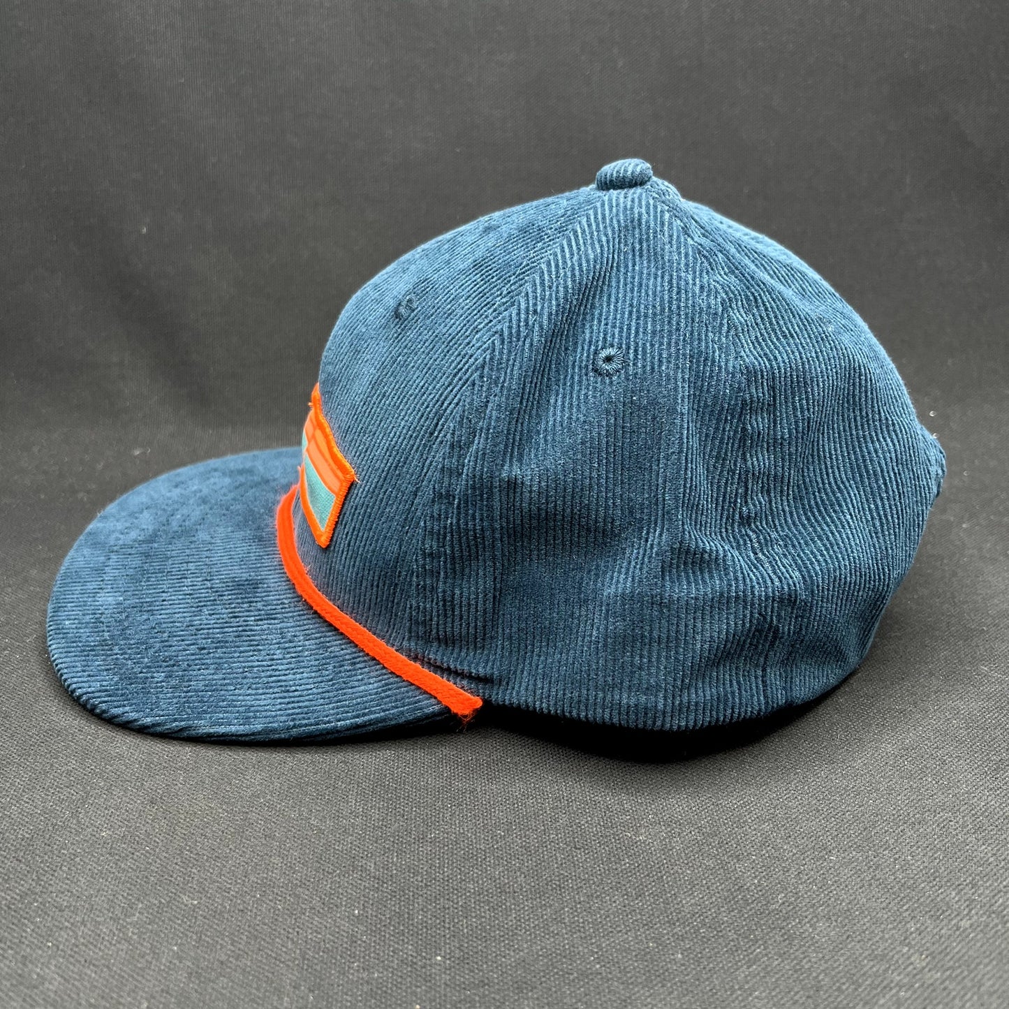 Sendero Provisions Co Corduroy Snapback Hat Blue Orange Rope Cap