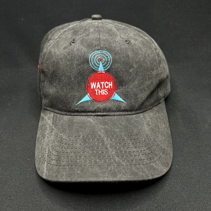 Vintage Watch This TV Guide Promo Strapback Hat KC Caps Gray Cap