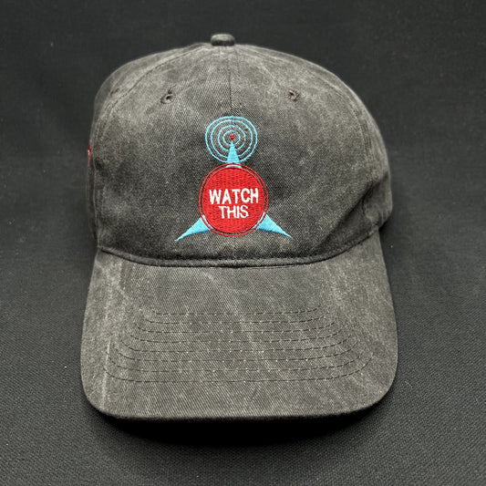 Vintage Watch This TV Guide Promo Strapback Hat KC Caps Gray Cap