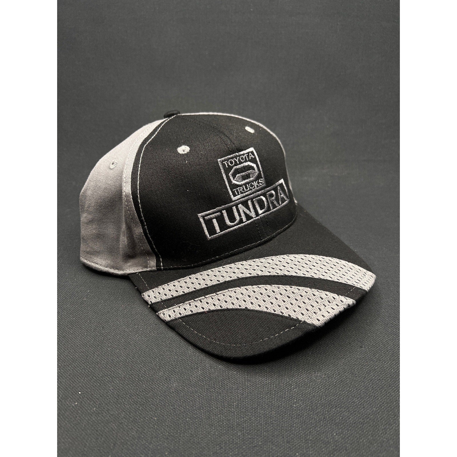 Toyota Tundra Trucks Hat – Black & Gray Embroidered Cap (Cobra / Structured Fit)
