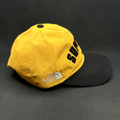 Supreme x The North Face Gore-Tex Yellow Black Strapback Camp Cap Hat