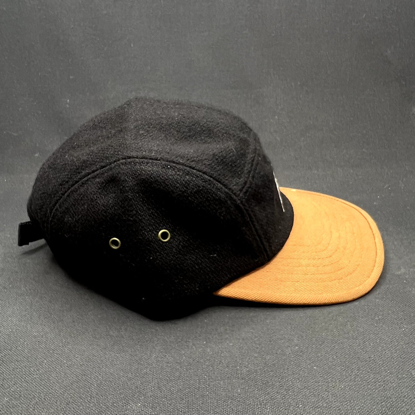 HUF Custom Made Headwear Strapback Camp Hat Black Tan