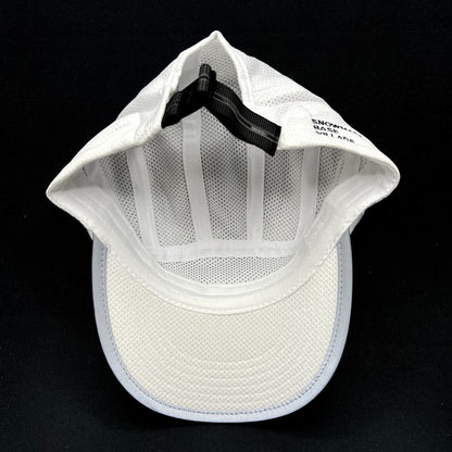 Snowmass Base Village SBV Performance Running Hat White Reflective 5 Panel Cap