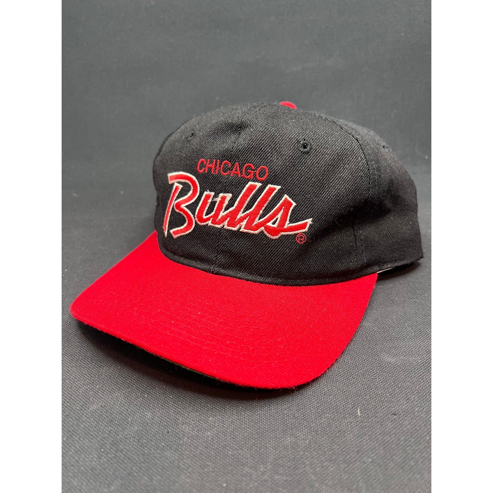 Vintage 90's Chicago Bulls Script Snapback Hat Sports Specialties Costa Rica