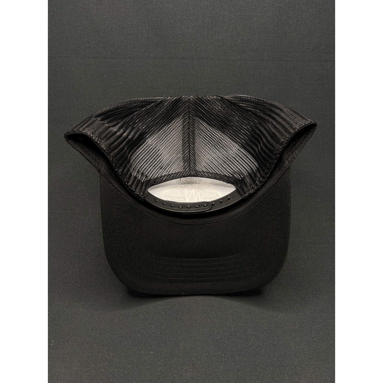 AMP Logo Black Mesh Trucker Hat – Adjustable Snapback