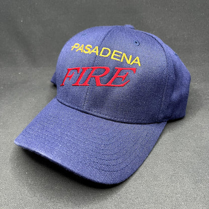 Pasadena Fire Department Flexfit Hat Navy Red Yellow S/M Yupoong