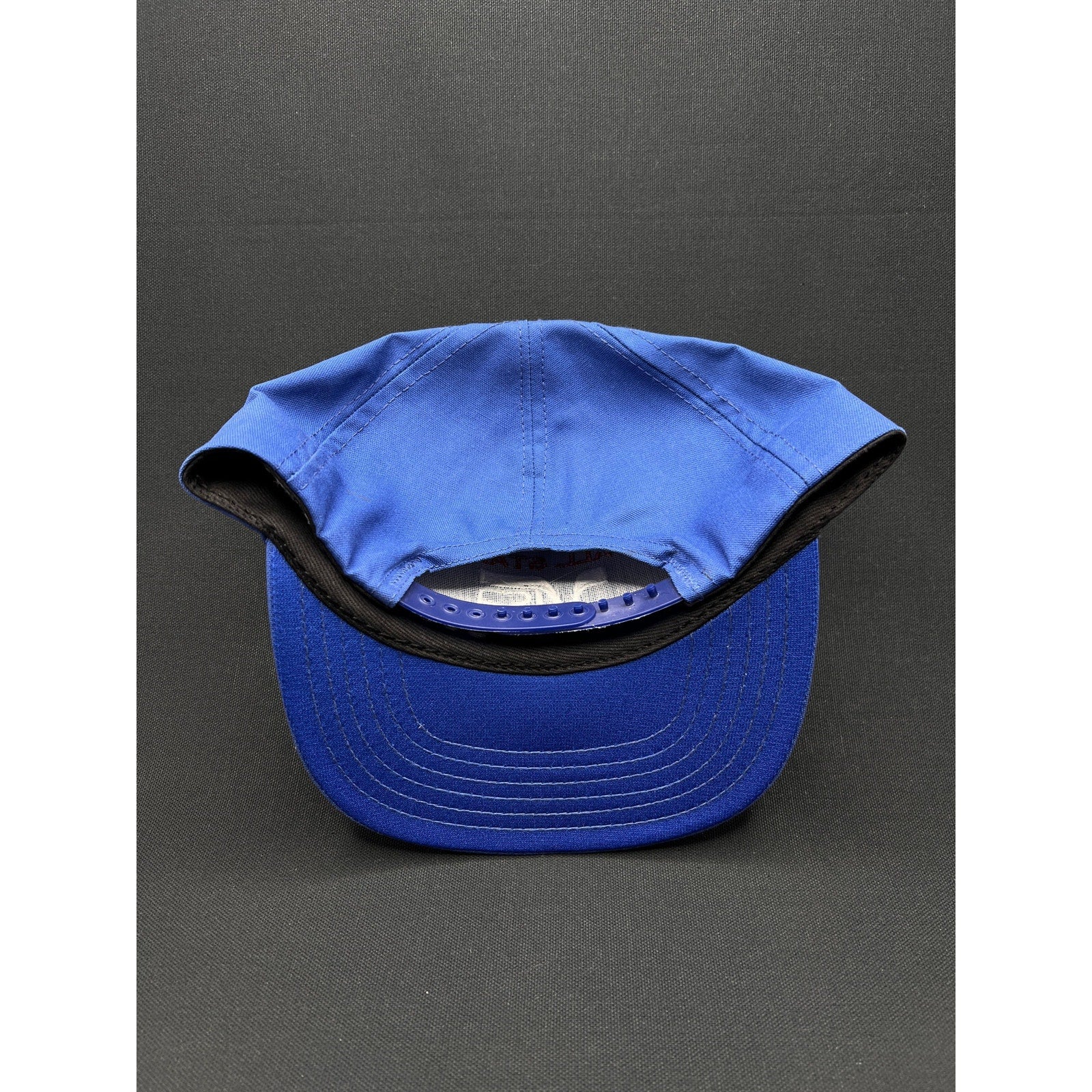 Vintage 1980s Visa “All Star Team” Blue Mesh Trucker Hat – Made in USA