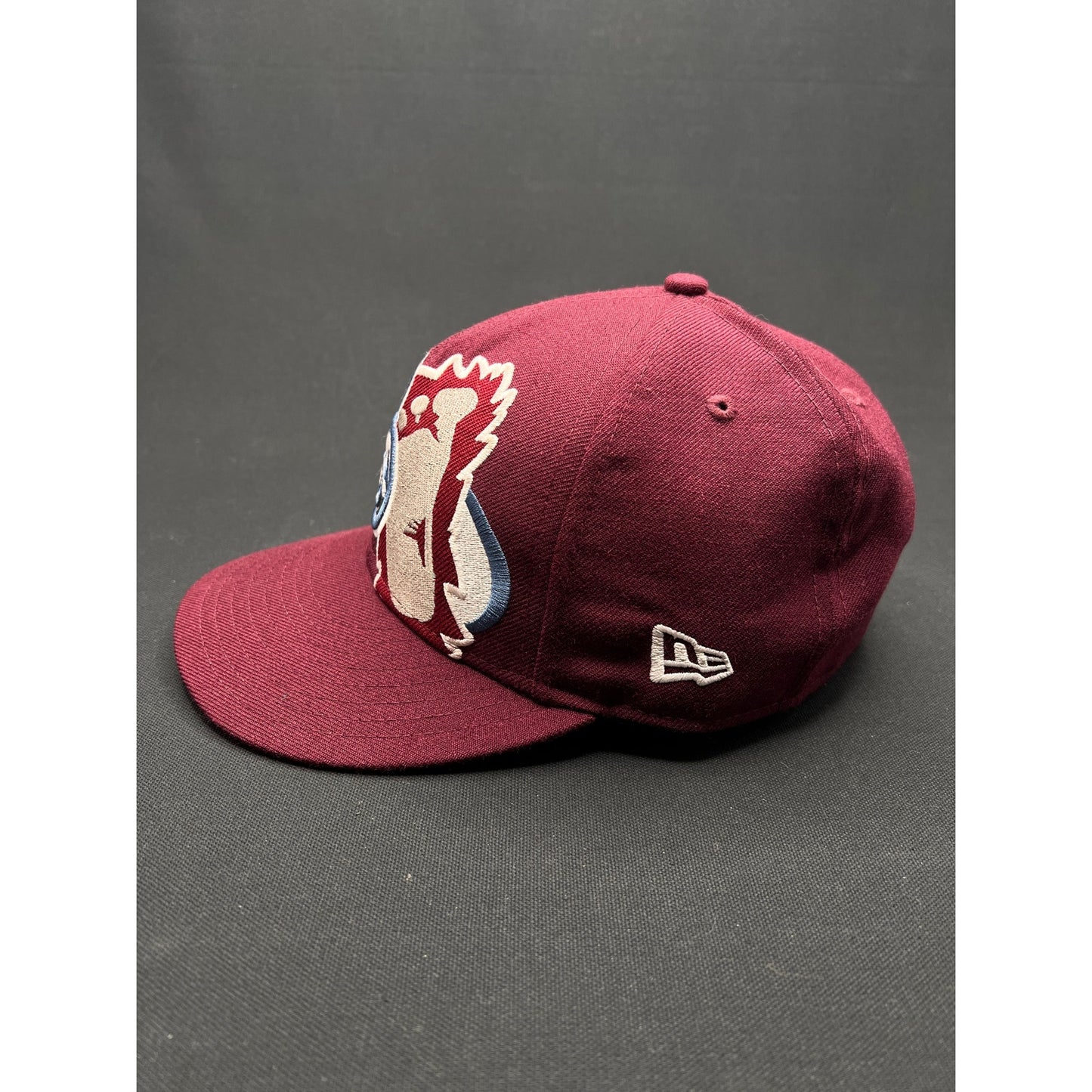 Vintage Colorado Avalanche Oversized Logo New Era 59FIFTY Fitted Hat Size 7 1/4