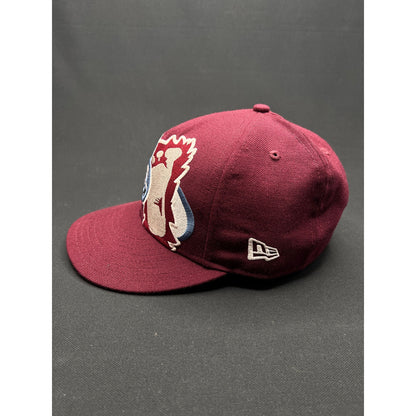 Vintage Colorado Avalanche Oversized Logo New Era 59FIFTY Fitted Hat Size 7 1/4