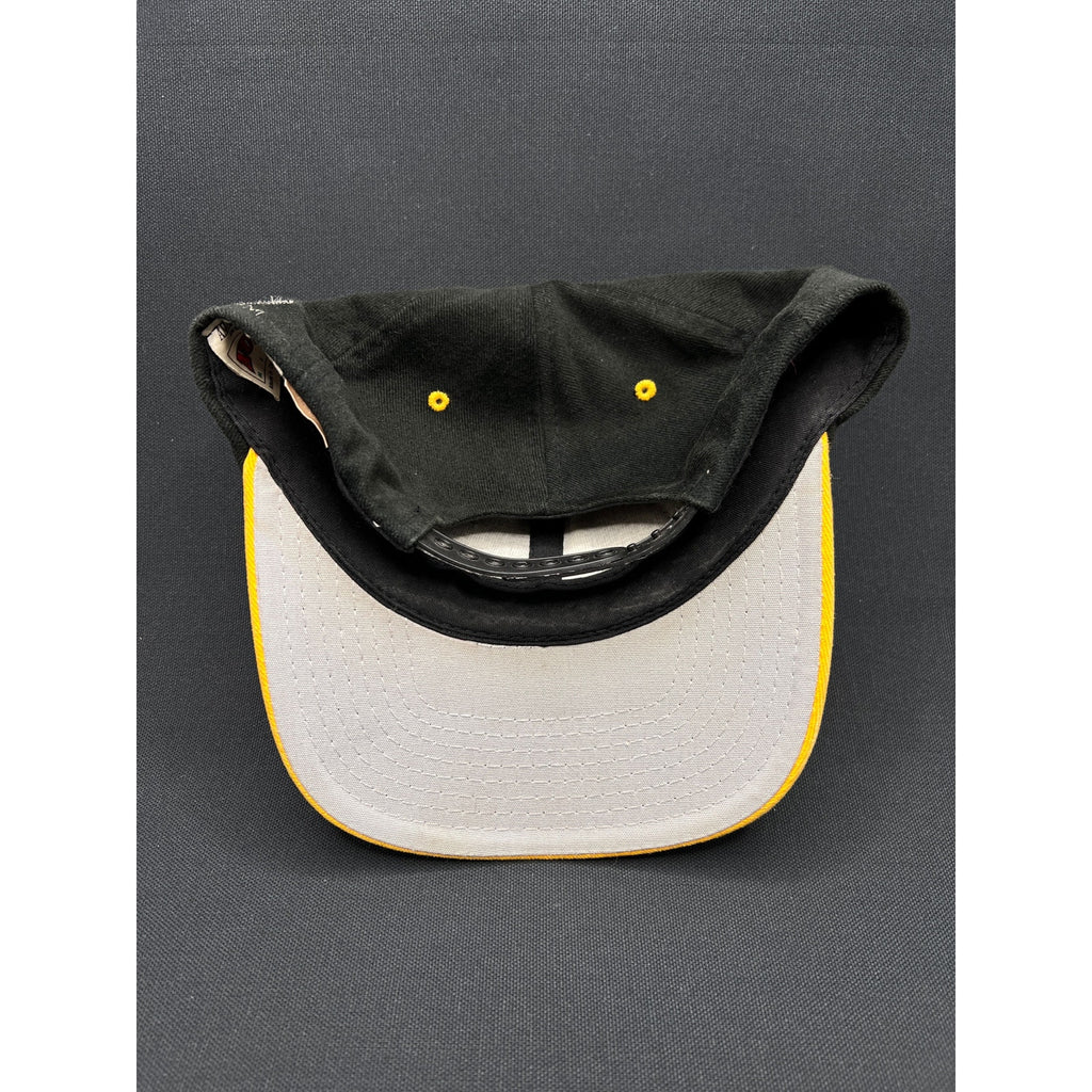 Vintage Pittsburgh Steelers Nutmeg Mills Snapback Hat – Black/Gold