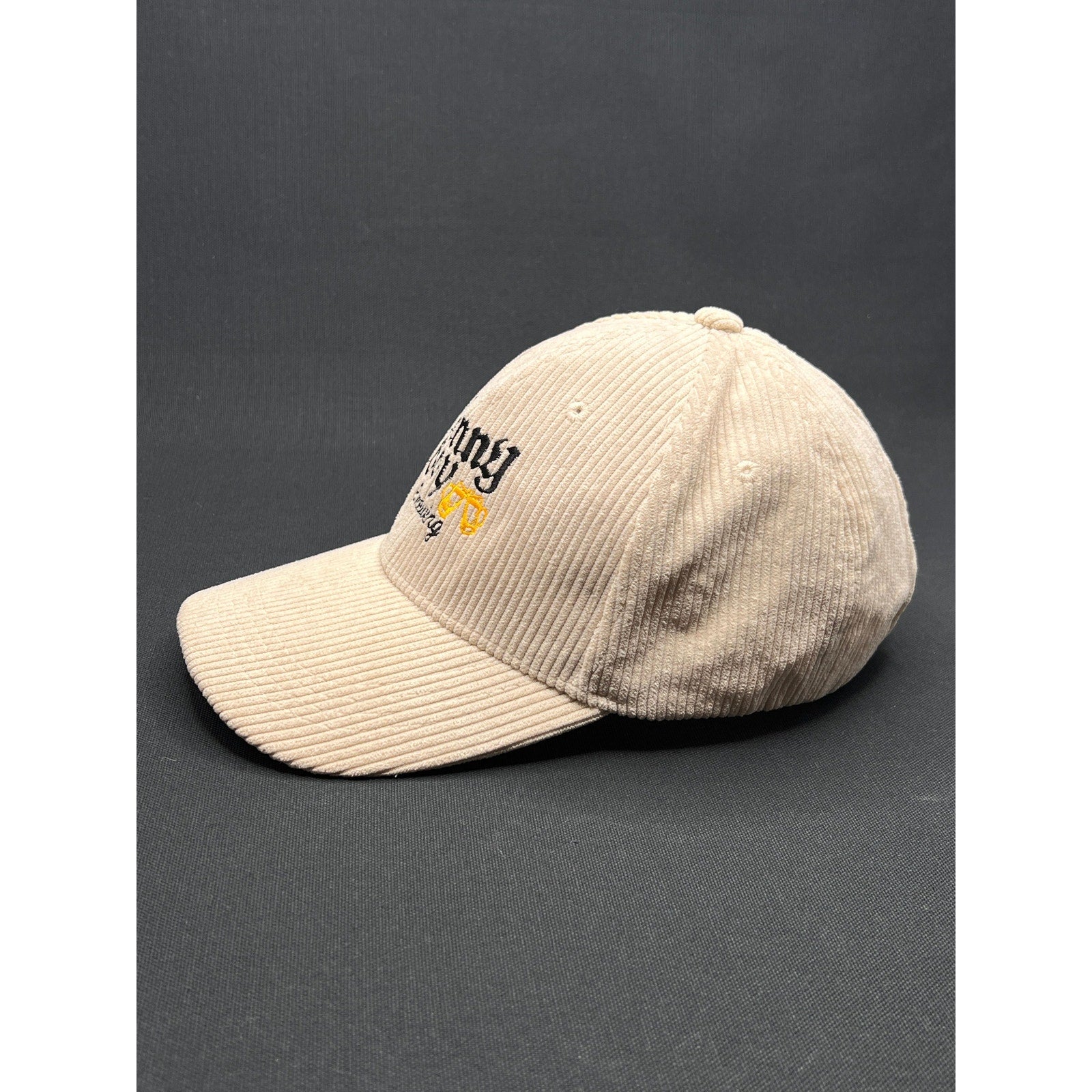 Benny Boy Brewing Lincoln Heights Corduroy Strapback Hat – Cream