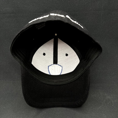 Warner Bros Studio Tour Hollywood Fitted Hat Black Blue WB Cap M/L