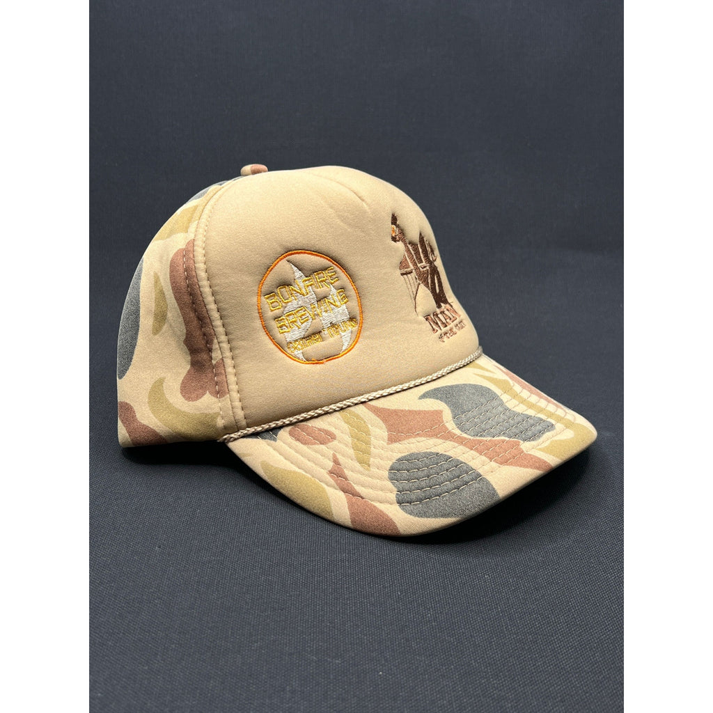 Vintage Bonfire Brewing Co Aspen Camo Snapback Hat