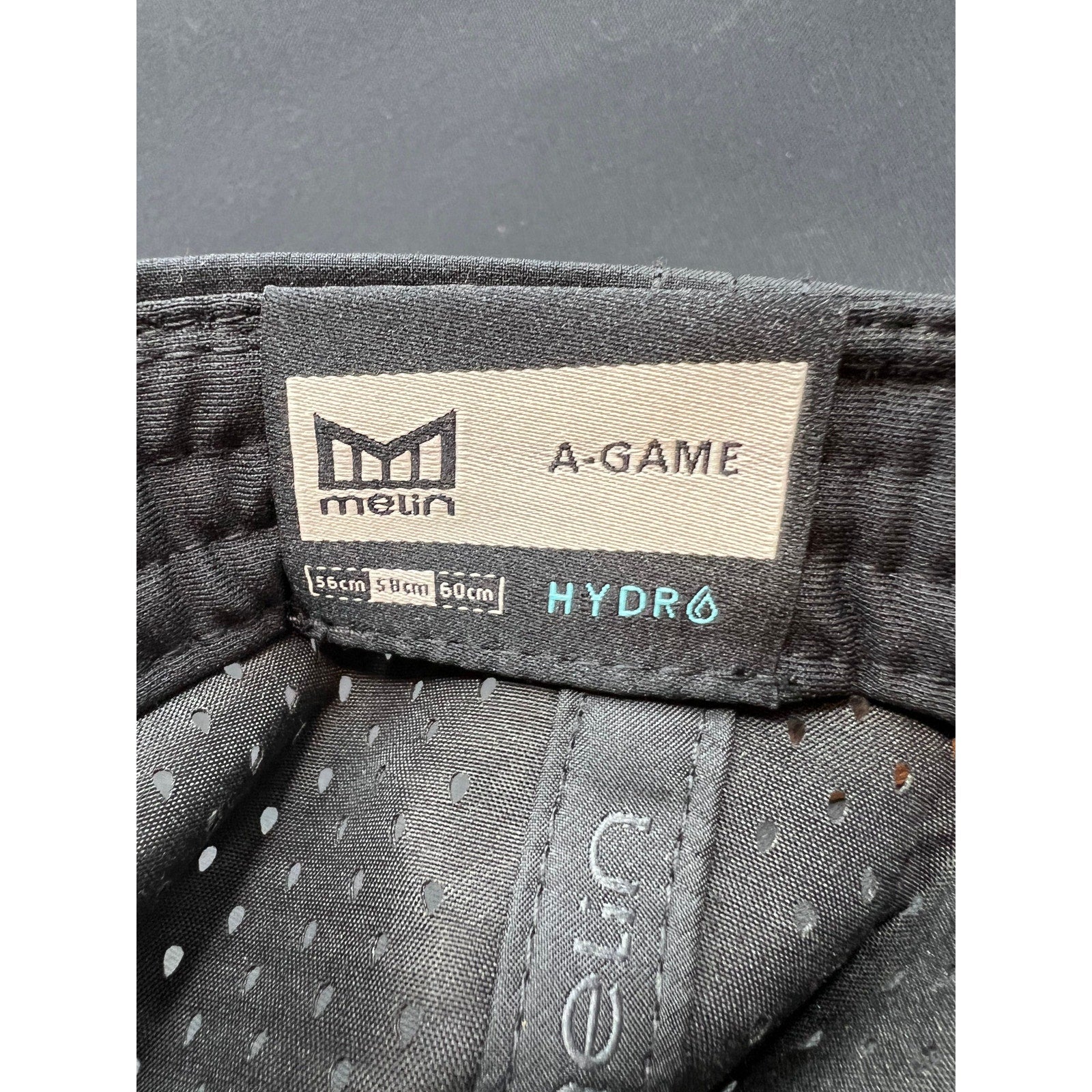 Melin A-Game Hydro Tiger Patch Snapback Hat Black Water Resistant Tech