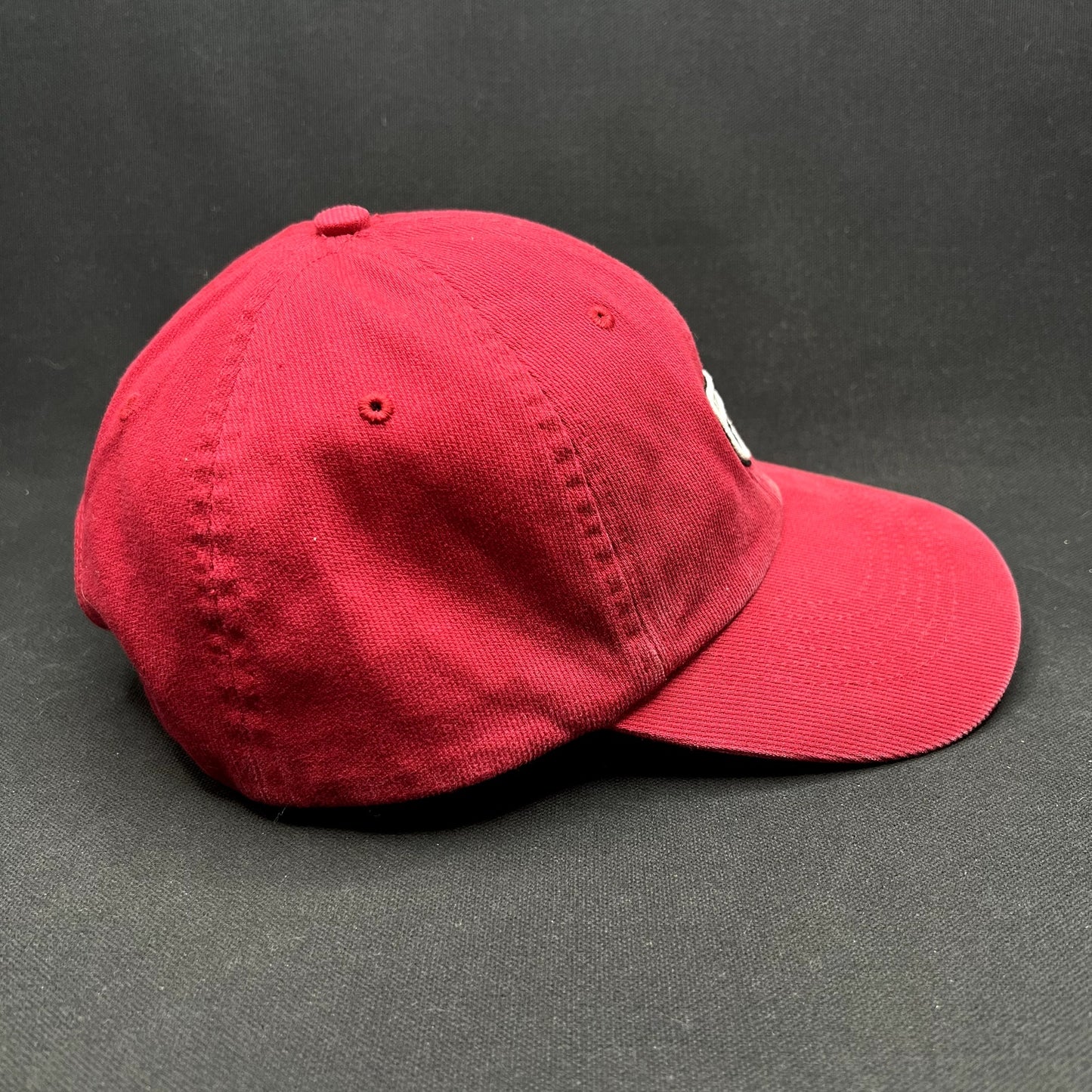 Y2K Volcom Stone Logo Brown Flexfit Skate Surf Hat S/M