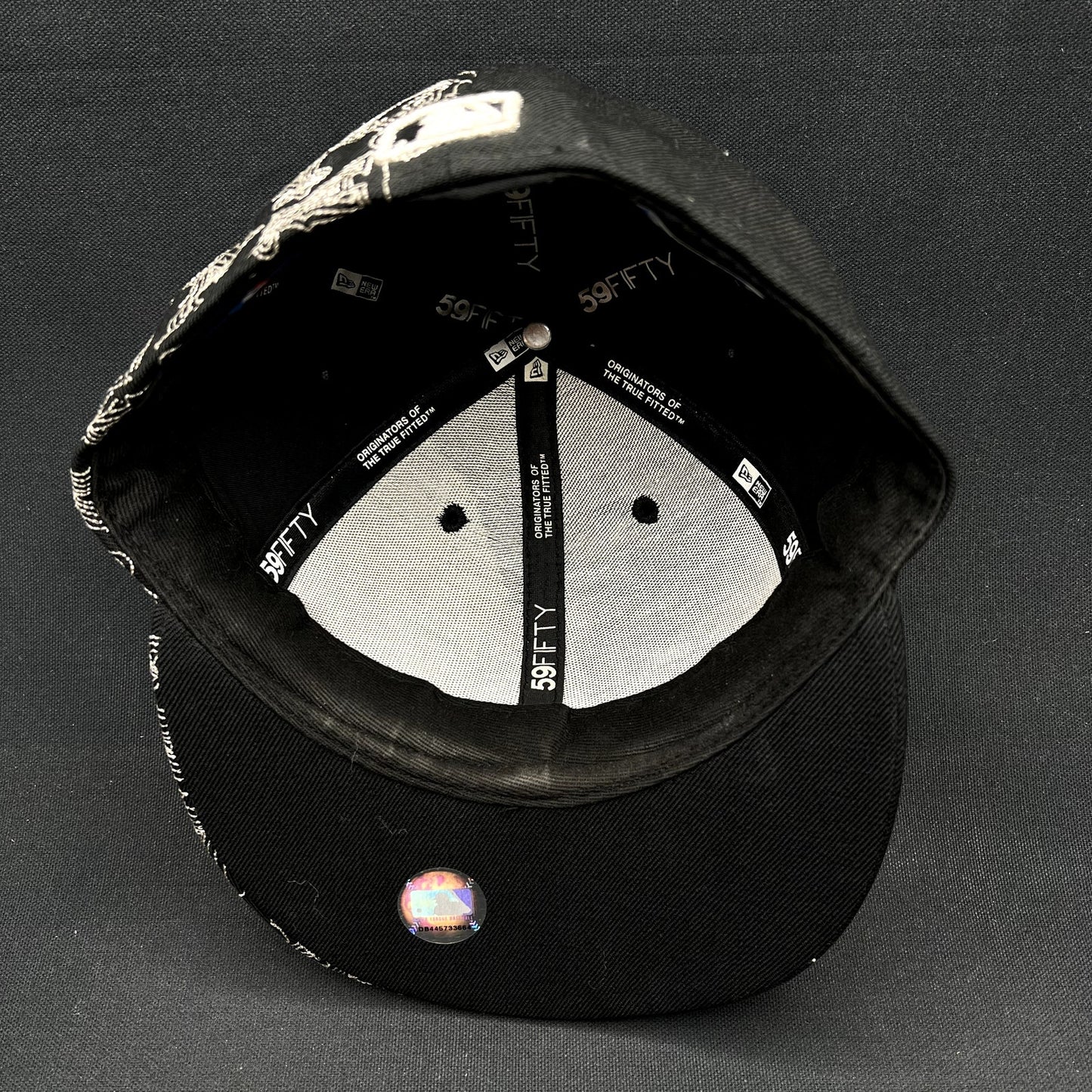 New Era 59FIFTY Los Angeles Angels Fitted Hat Size 7 Black MLB