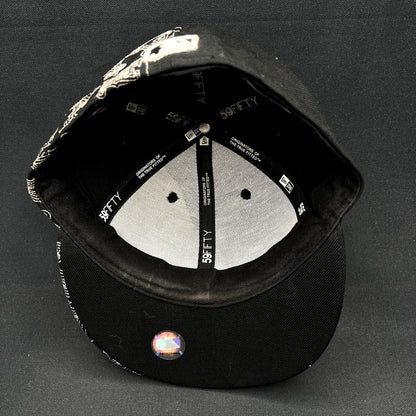 New Era 59FIFTY Los Angeles Angels Fitted Hat Size 7 Black MLB