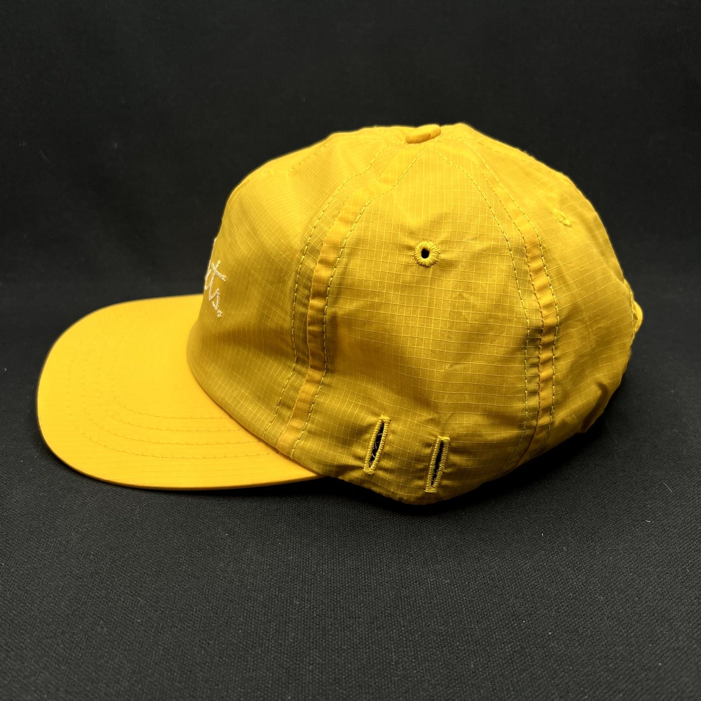 Imperfects Ripstop Strapback Hat Yellow Outdoor Camp Cap USA Made