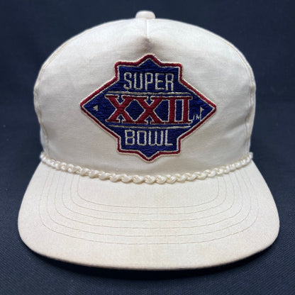 Vintage Super Bowl XXII Snapback Hat Ya-Hopi Headwear NFL 1988