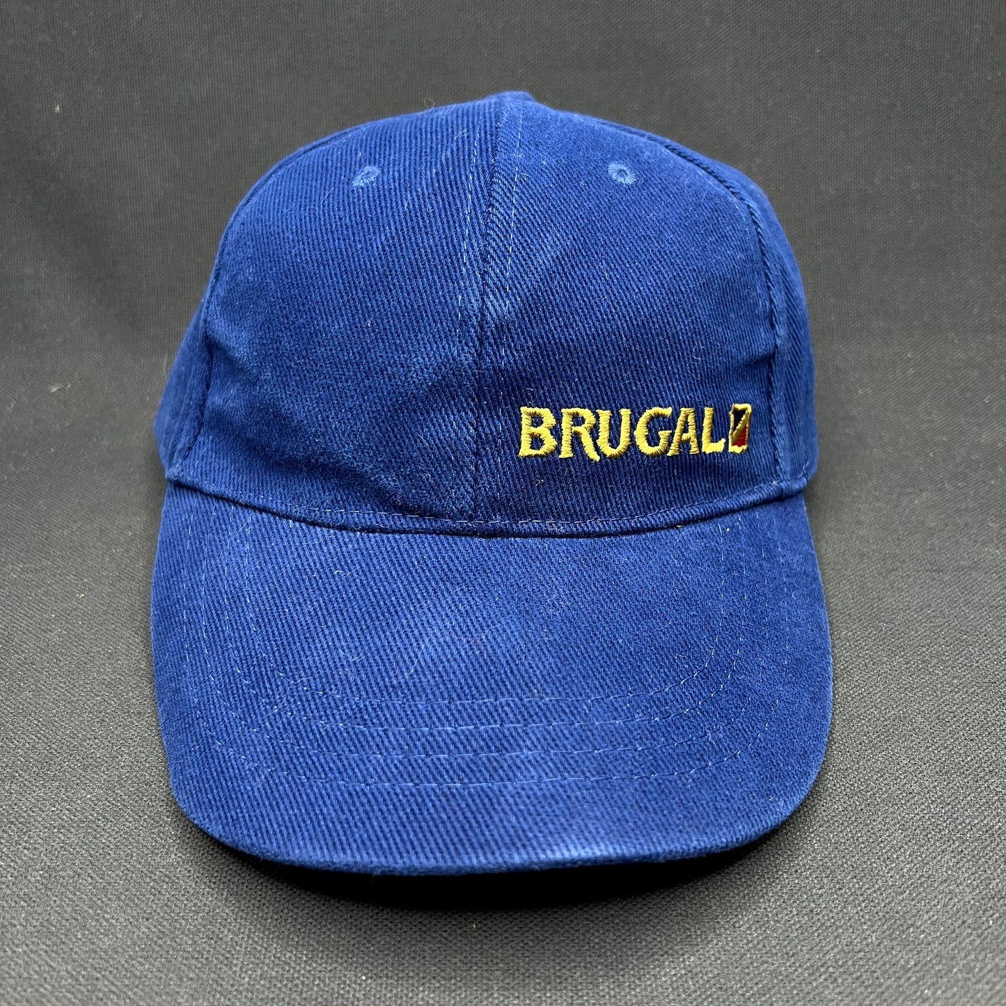 Vintage Brugal Rum Strapback Hat Blue Embroidered Liquor Promo Cap