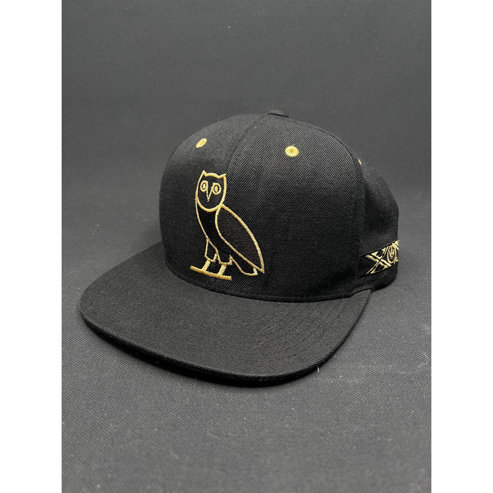 Rare 2015 Toronto Raptors x OVO Mitchell & Ness Snapback – Black & Gold Owl Edition
