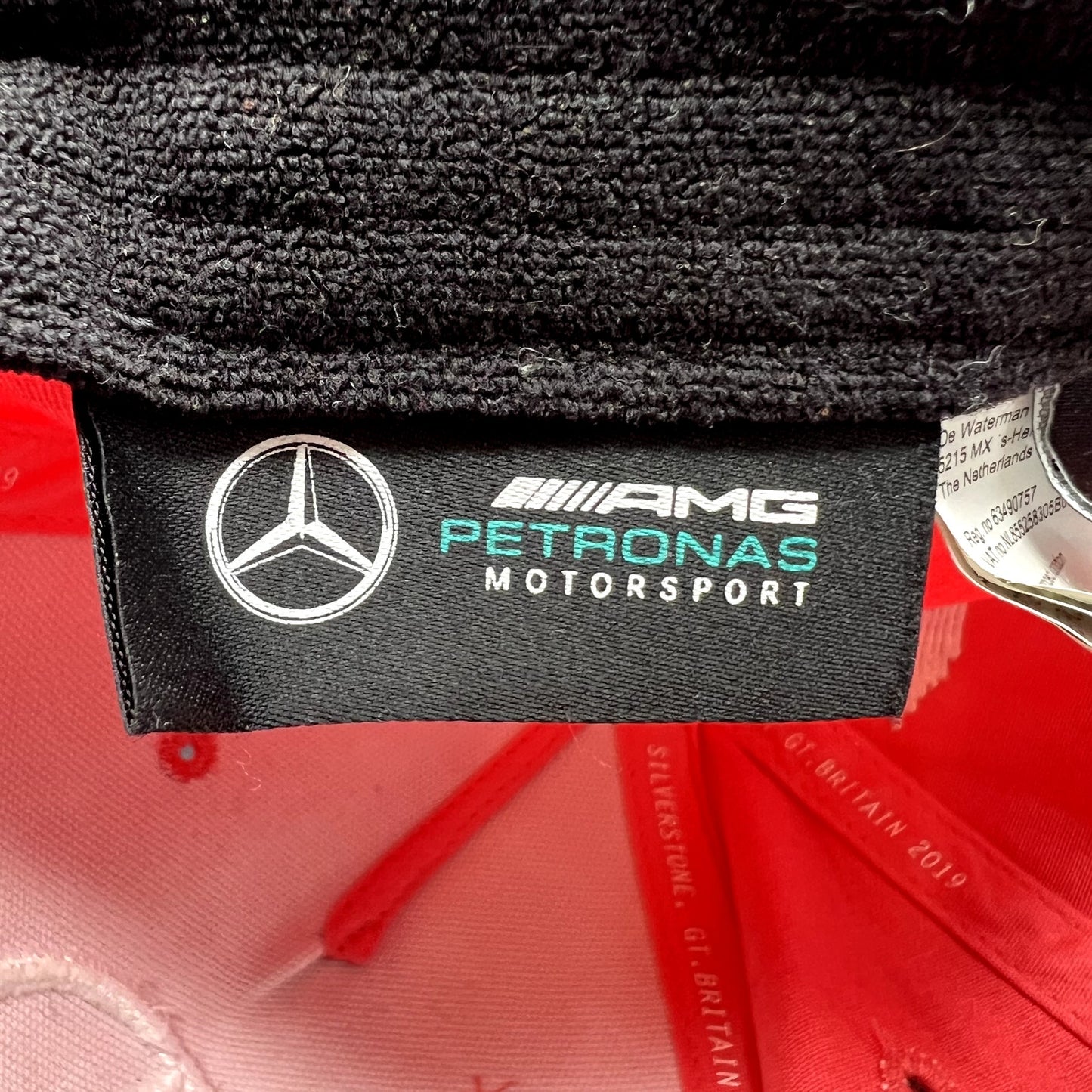 Mercedes AMG Petronas Monster Energy Strapback Hat Coral Pink