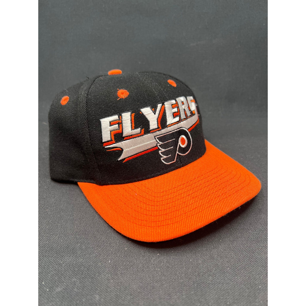 Vintage Philadelphia Flyers Snapback Hat Logo Athletic Collegiate Script Taiwan