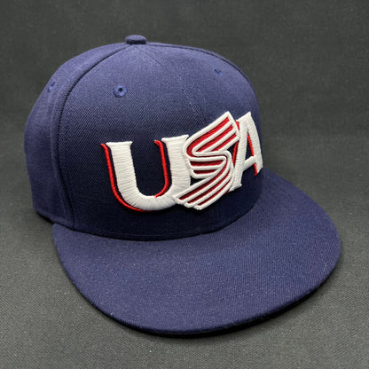 New Era 59FIFTY USA Baseball Olympic Fitted Hat 7 1/4 Navy Rare