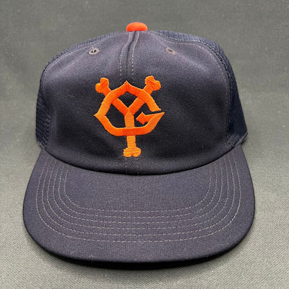 Vintage Yomiuri Giants Snapback Hat Mesh Trucker Japan Baseball Black