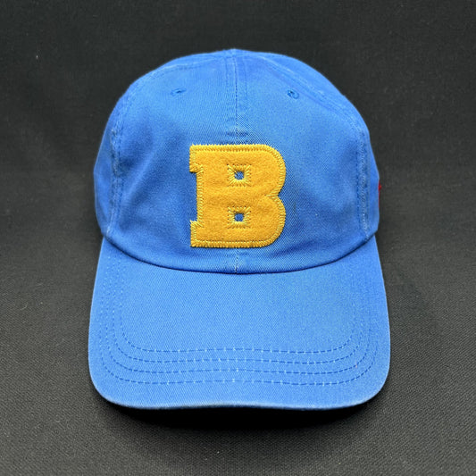 Ted Baker “B” Logo Strapback Hat Blue Yellow Cotton Adjustable Dad Cap