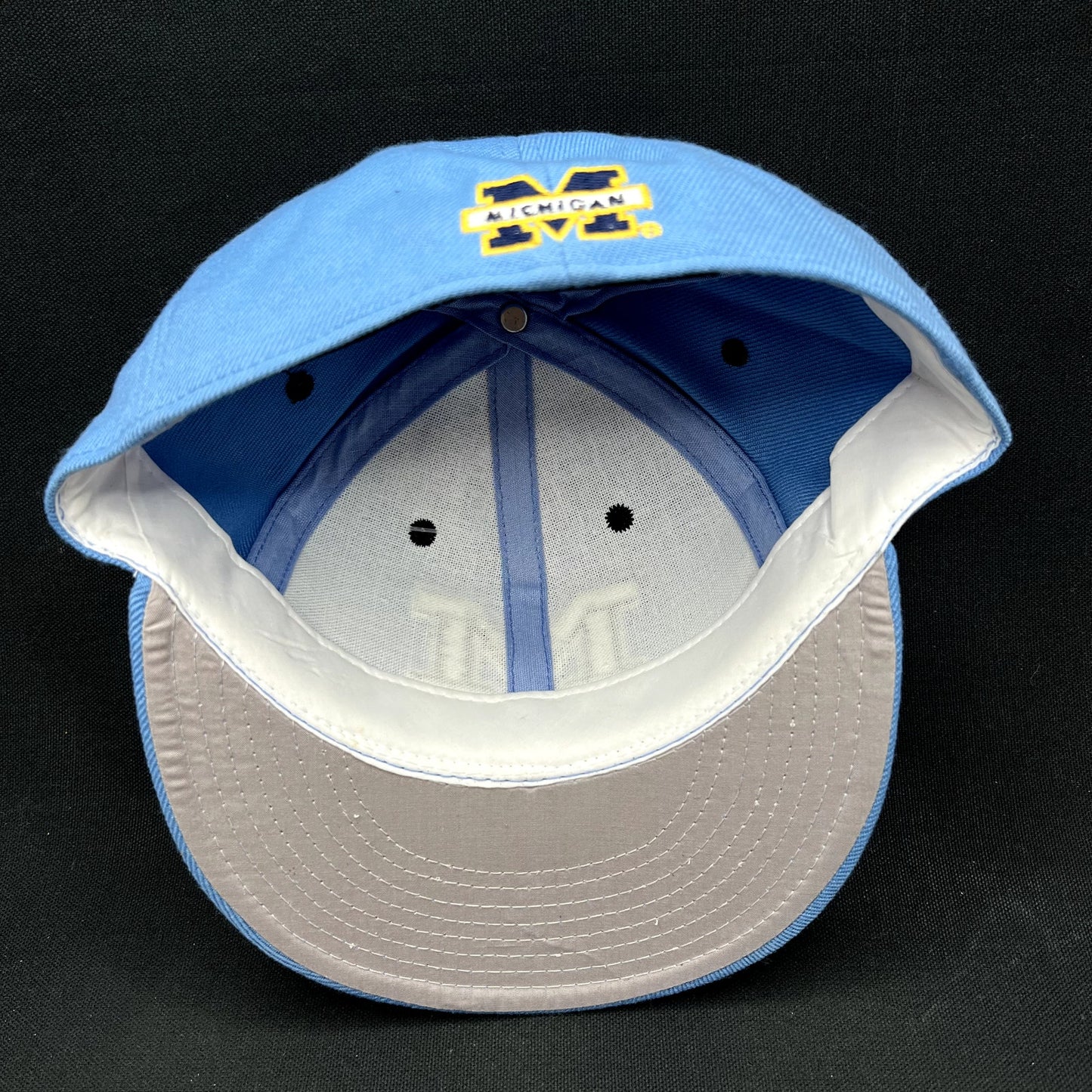 Vintage Michigan Wolverines Colosseum Fitted Hat Size 7 Blue NCAA