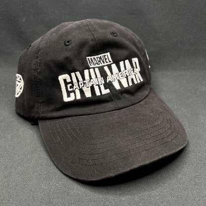 Marvel Captain America Civil War Black Strapback Dad Hat